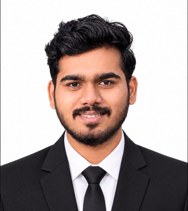 Portrait of Pankaj Jadhav in a black suit